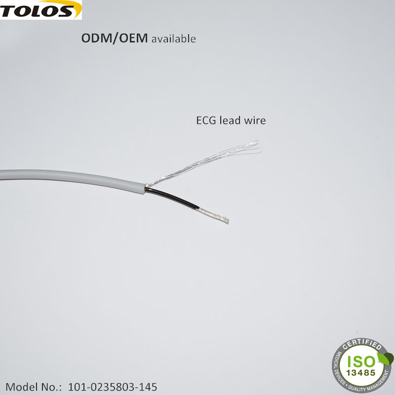 1/5/10 Lead 22/24/26/28 AWG ECG Cable EKG Trunk Cable