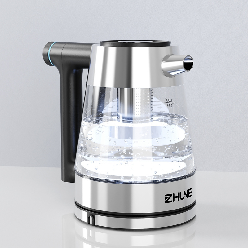 New design Liquid crystal display screen Water Boiler Quick Heating stainless steel electric kettles glass electric kettle