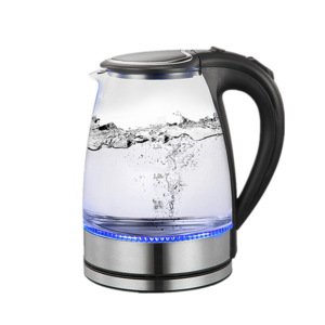 1.8L glass hot electric glass kettle with blue light boiling automatically power off function