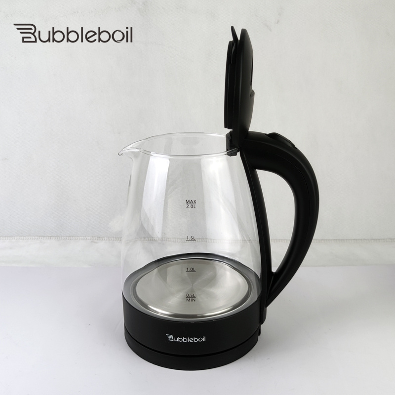 Bubbleboil ZY-303B wholesale appliances kitchen bubble tea maker Portable cordless glass electric kettle water boiler tea pot