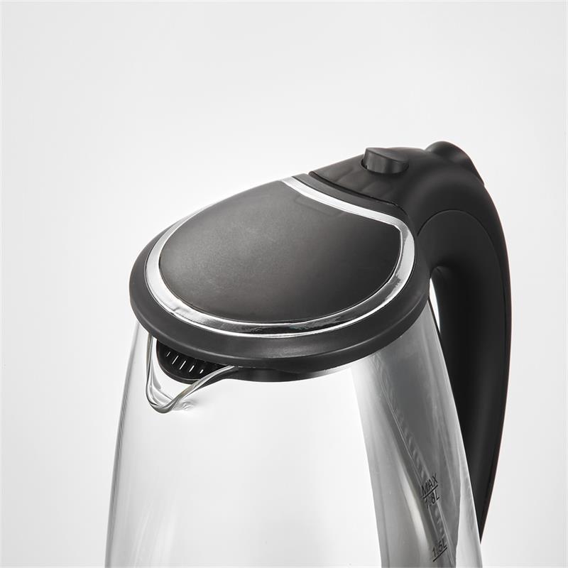 1.8L glass hot electric glass kettle with blue light boiling automatically power off function