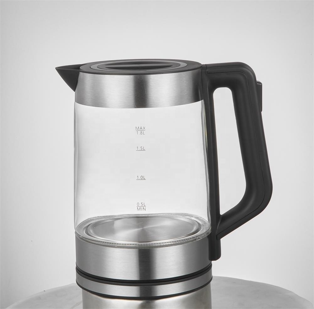 Electric Water Kettle Glass Double Wall Cordless 1.7L Tea Kettle, Fast Water Boiler Kettles