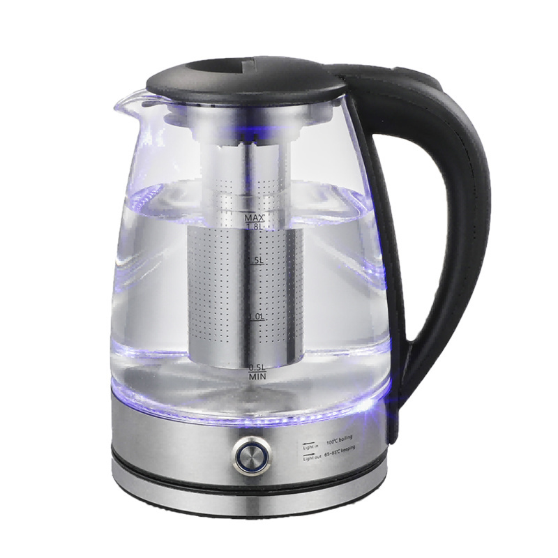 Tea Water Fast Boil  Keep warm Hot Kettles 1500w Glass Cordless Electric Kettle