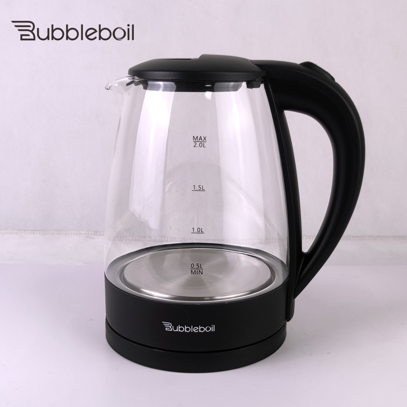 Bubbleboil ZY-303B wholesale appliances kitchen bubble tea maker Portable cordless glass electric kettle water boiler tea pot