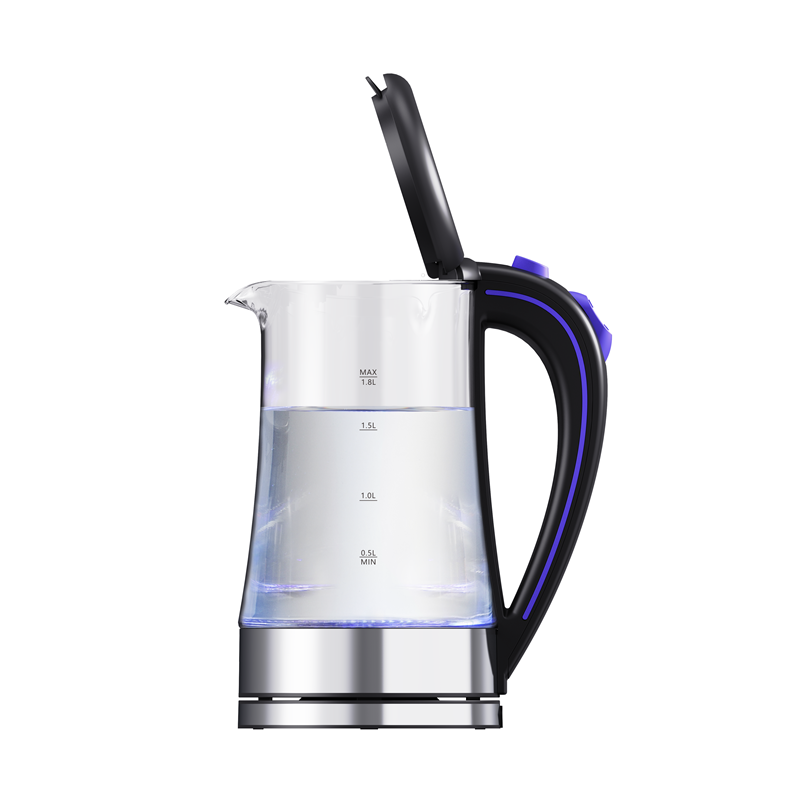 appliances kitchen home OEM 1.8L glass kettle LED lamp keep warm hot water kettle glass electric kettles tea maker