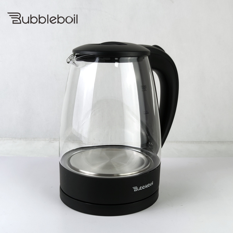 Bubbleboil ZY-303B wholesale appliances kitchen bubble tea maker Portable cordless glass electric kettle water boiler tea pot