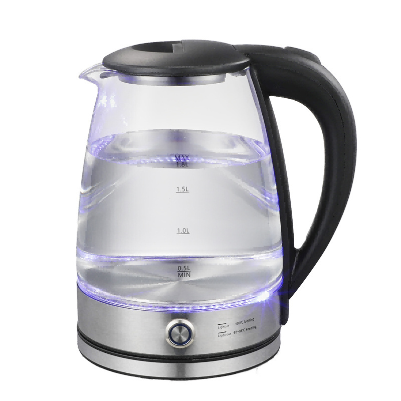 Tea Water Fast Boil  Keep warm Hot Kettles 1500w Glass Cordless Electric Kettle