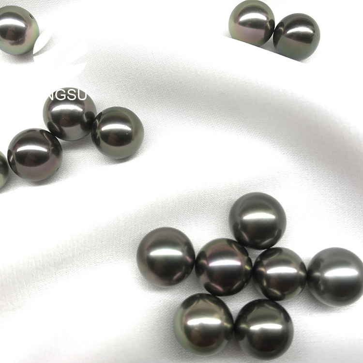 wholesale natural loose  peacock black color Tahitian  pearls