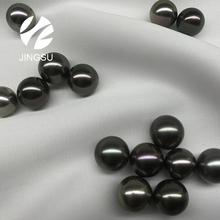 wholesale natural loose  peacock black color Tahitian  pearls