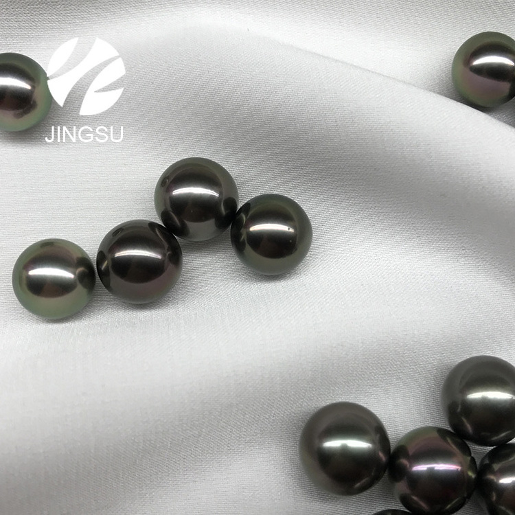 wholesale natural loose  peacock black color Tahitian  pearls