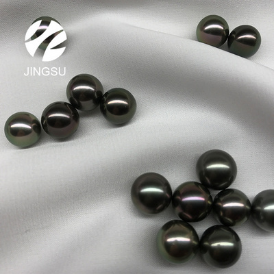 wholesale natural loose  peacock black color Tahitian  pearls