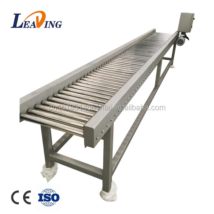 industry automatic stainless steel food processing roller conveyor for sale