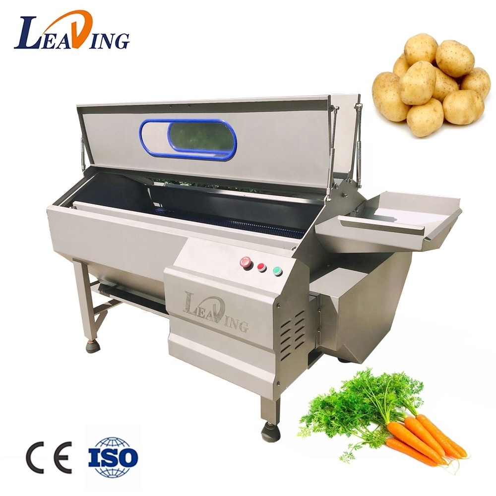 Automatic potato peeler machine yam peeling and slicing machine  for industry use