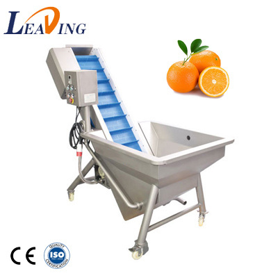 Commercial fruit and vegetable cleaning machine elevator type presoaking vegetable washing and cleaning machine