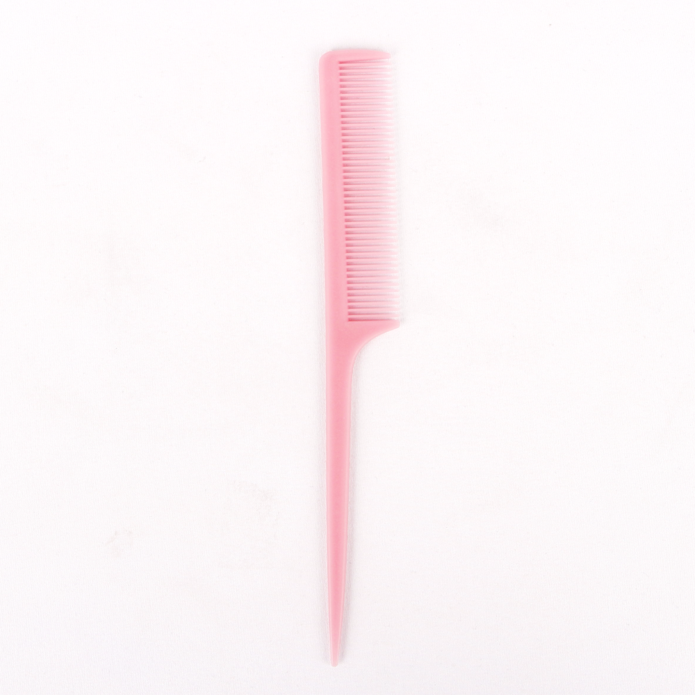 ML Wholesale Colorful Plastic Barber Professional Styling Tip-tail Comb Precisely Divide The Hair Rat Tail Comb