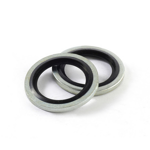 OEM number 110265505R 8209641648 Gasket drain plug oil  rubber + metal 16.7x24x1.5 mm Bonded Seal