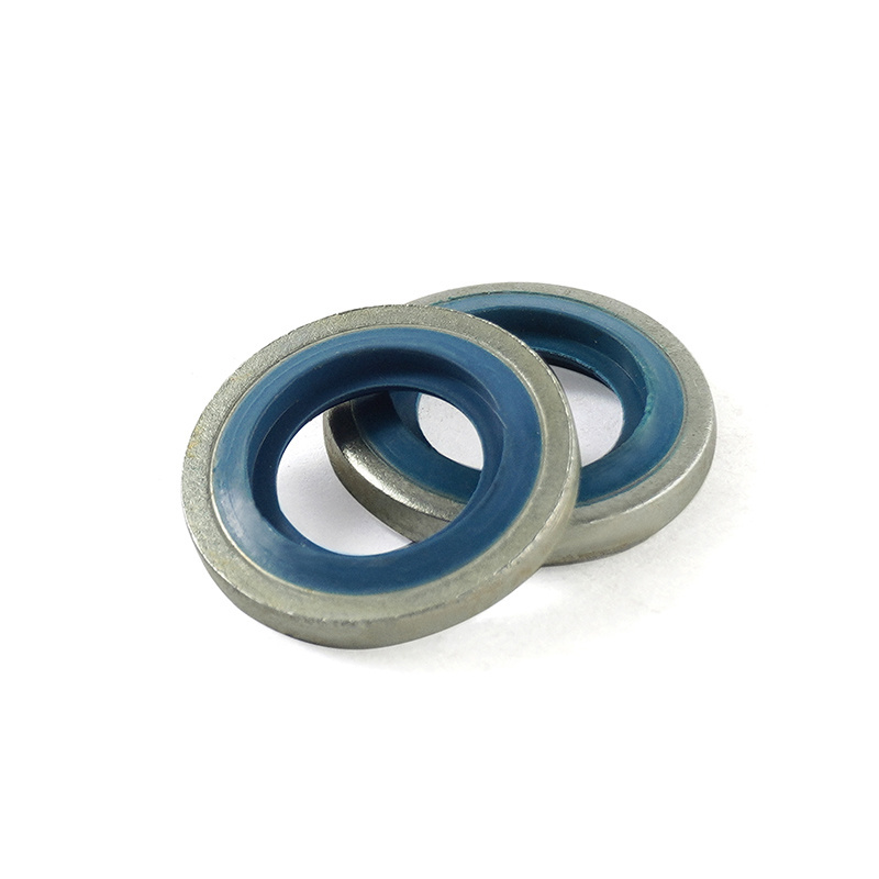 OEM number 110265505R 8209641648 Gasket drain plug oil  rubber + metal 16.7x24x1.5 mm Bonded Seal