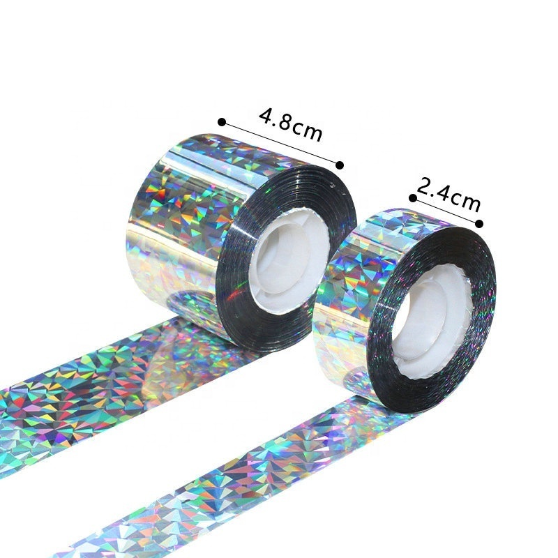 Premium Quality Bird Deterrent Holographic Flash Ribbon Double Sided Bird Scaring Reflective Tape