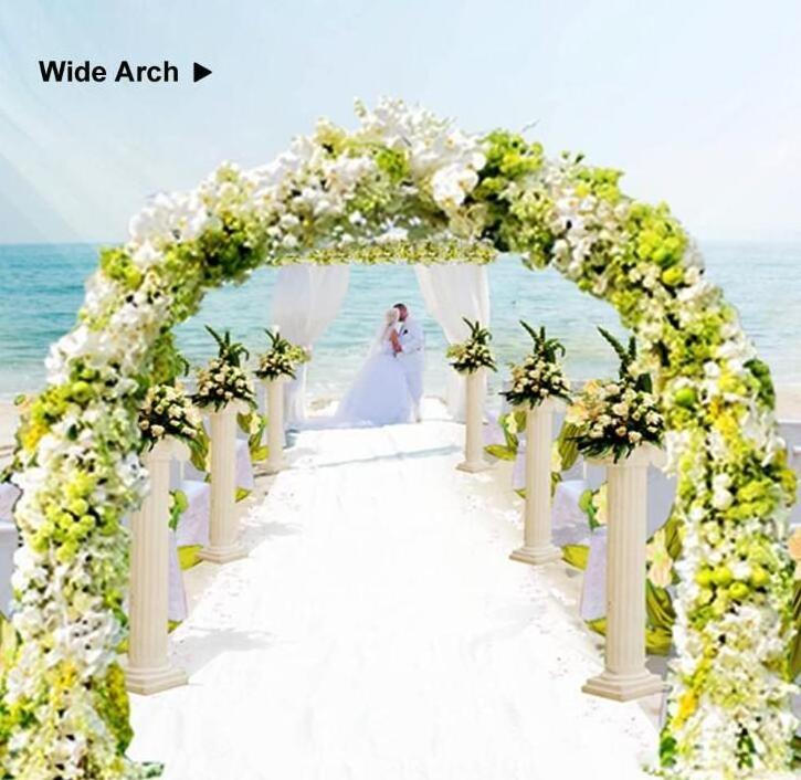 Metal Pergola Arbor, Assemble Freely 2 Sizes,for Various Climbing Plant Wedding Garden Arch Bridal Party Decoration Wide Arbor