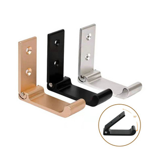 Water-Resistant  Heavy Duty Foldable Hanger Aluminum Alloy Adhesive Wall Mounted Folding Hanging Coat Wall Hooks