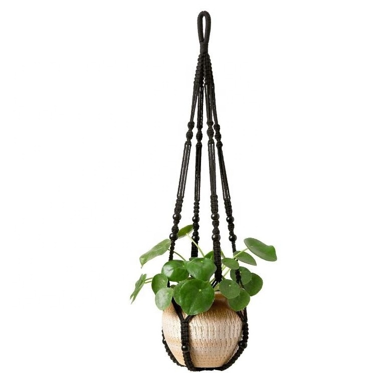 Plant Hangers Indoor Cotton Rope Flower Pot Hanging Planter Basket Holder Patio Deck Ceiling Garden Home Decor