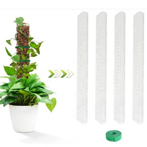 Hot Sale Plastic Moss Pole Indoor Plant Stakes Extension Coir Totem Pole Stick for Climbing Plants support pole