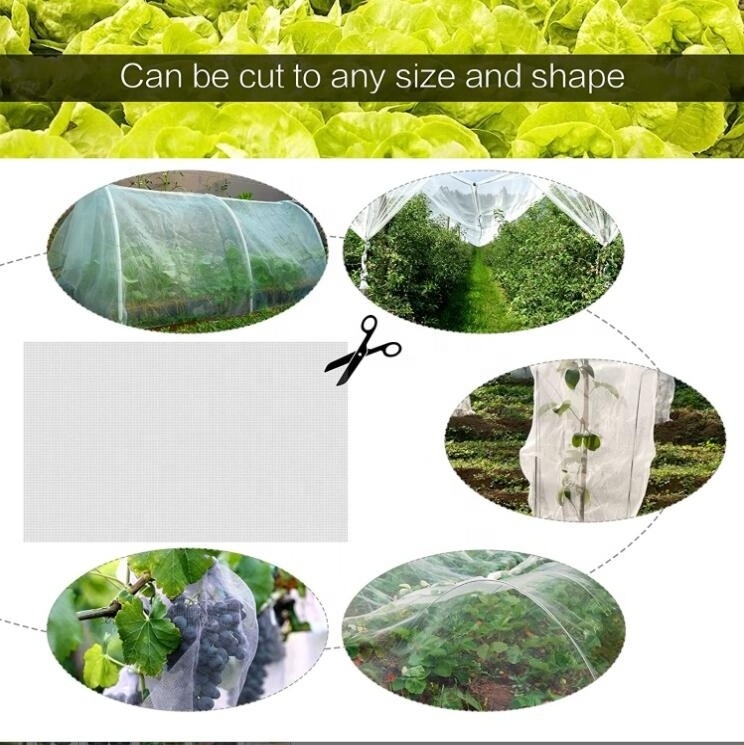 Garden Insect Screen Insect Barrier Mesh Netting Bird Netting for Vegetable Fruit Row Cover Protection Mesh Patio Gazebo