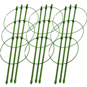 Plant Support Cages 18 Inches Plant Cages with 3 Adjustable Rings, Pack of 3 (30")