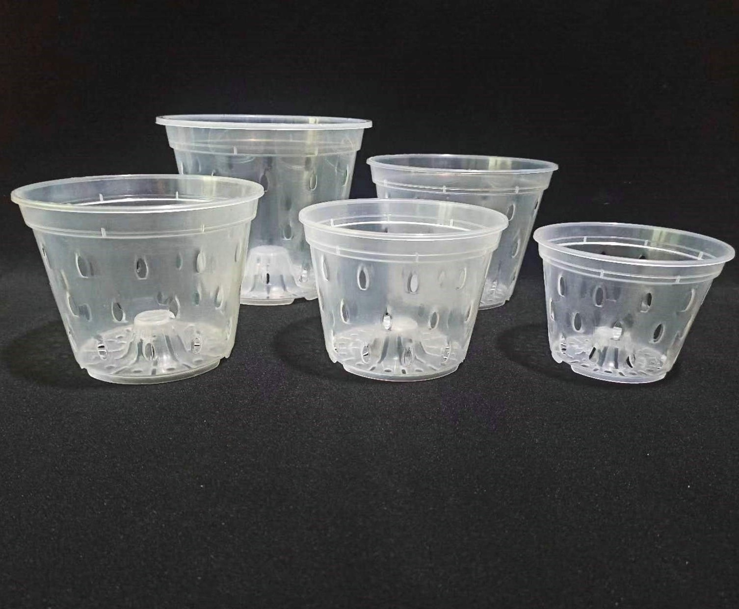 Orchid Pot Growers Assortment Slotted Clear Orchid Pots 3/4/5/6Inch Premium Orchid Planters with Holes for Repotting