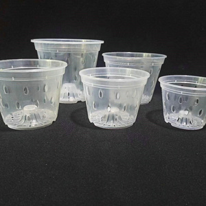 Orchid Pot Growers Assortment Slotted Clear Orchid Pots 3/4/5/6Inch Premium Orchid Planters with Holes for Repotting