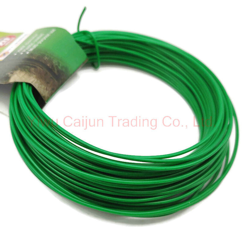 20 Meters Garden Soft Coated Twist Tie Bonsai Training Wire 2mm Heavy Duty Twine for Plant Cages Christmas Tree