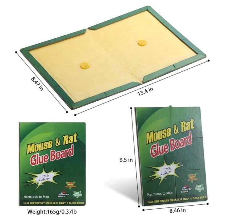 Eco-friendly Mouse Rat Glue Trap Super Sticky Adhesive Glue Board Trap Catches Extra Strength Heavy Duty Large Size Pads