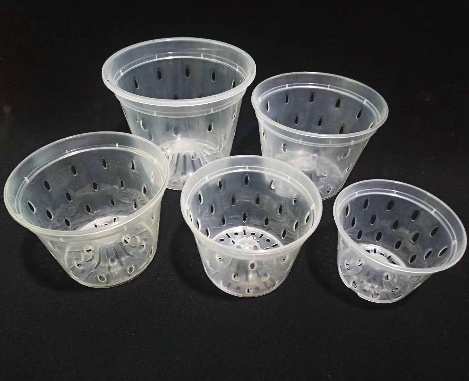 Orchid Pot Growers Assortment Slotted Clear Orchid Pots 3/4/5/6Inch Premium Orchid Planters with Holes for Repotting