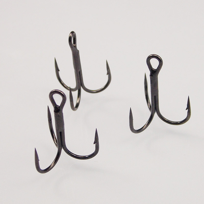 bulk fishing tackle High carbon steel treble hooks 2 4 6#  High strength Triple hook