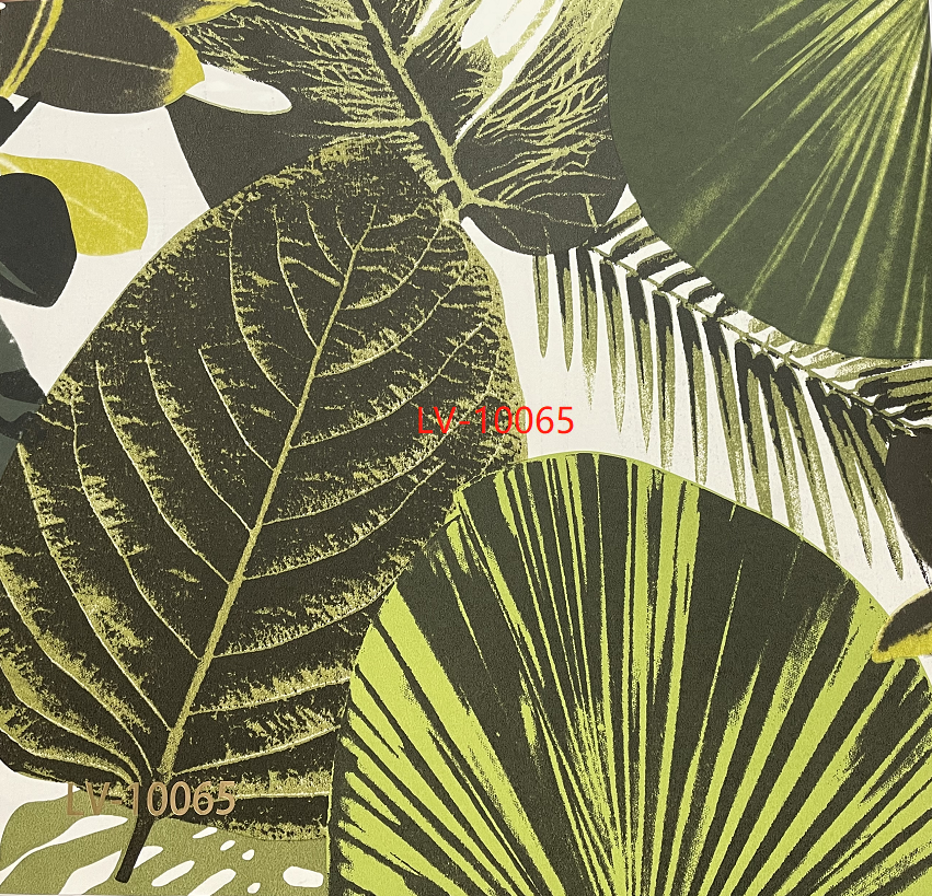 Tropical 3d embossed tropical  plants non woven wallpaper roll big leaves wallpapers coating