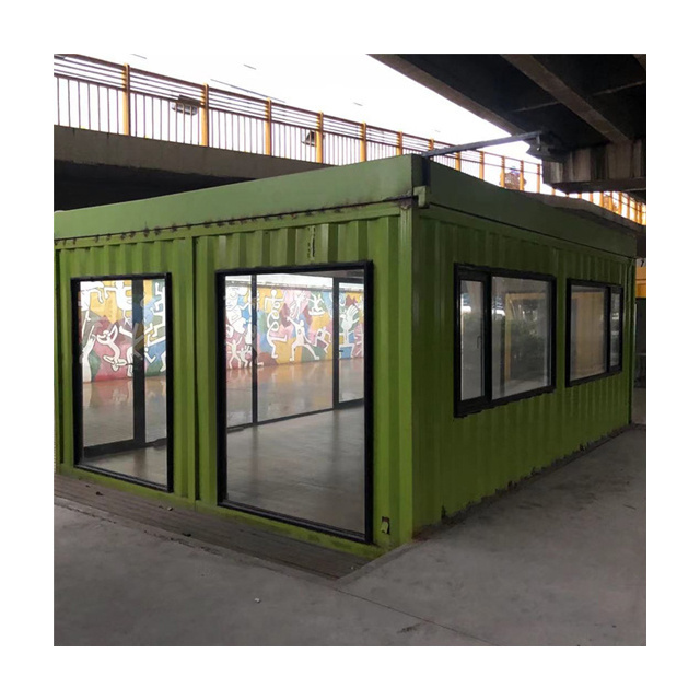 Multifunctional miniature 20ft container shop bar clinic prebuilt steel mobile hair salon shipping containers house for sale