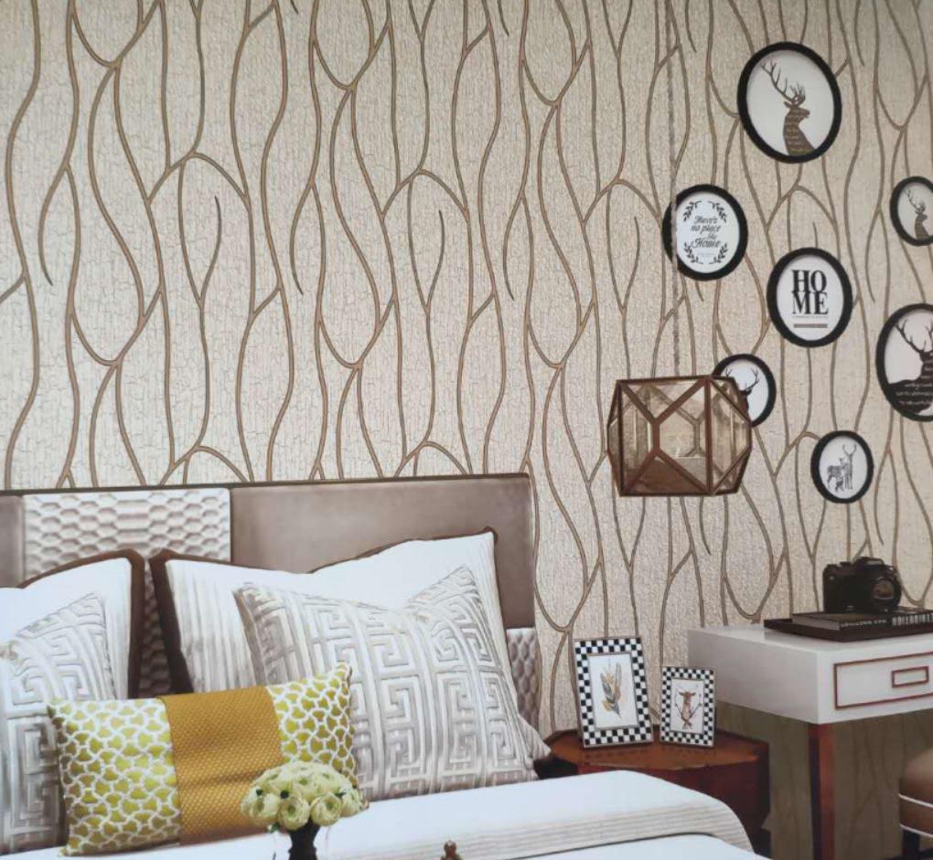 Custom 3D Wallpaper stripes deerskin bedroom non-woven wallpaper living room TV background mural for Living Room