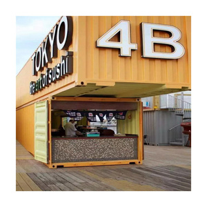 China made Mobile Pop-Up coffee shop container design / 20ft prefabricated shipping container coffee shop price