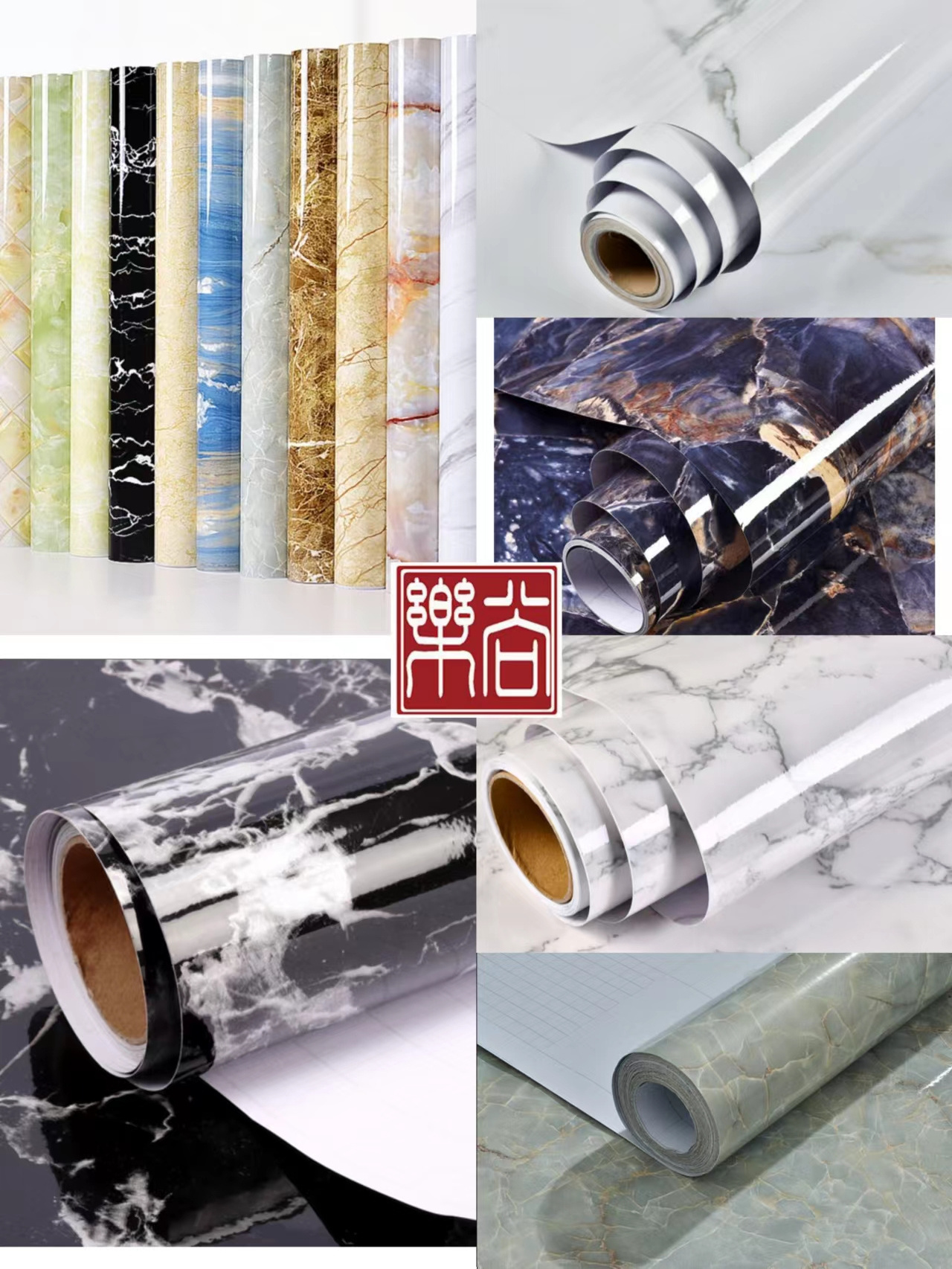 New Design 3D Wall pvc Wallpaper Wall Sticker Waterproof Kitchen Backsplash alternative marble wallpaper