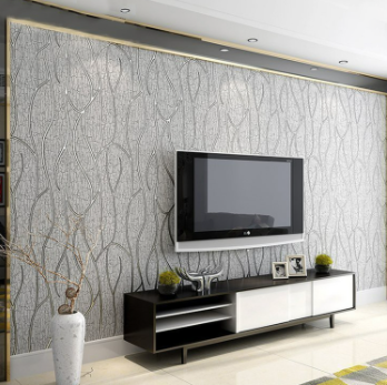 Custom 3D Wallpaper stripes deerskin bedroom non-woven wallpaper living room TV background mural for Living Room