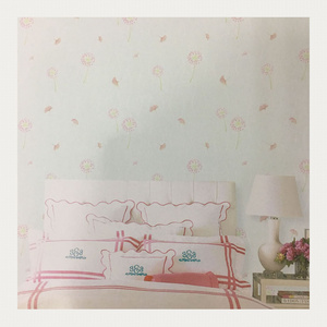 3d Dandelion Pattern Wallpaper Bedroom Living Room Girl Room Warm Country Rustic Style Pink Wallpaper