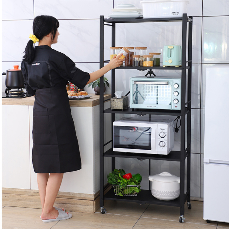 Foldable Kitchen Stainless Steel Storage Shelves Towel Sponge Organizer Tableware Multi-layer Dish Rack Kitchen Shelf