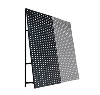 Display Stand Shelf Panel Tile Wood Panel Marble Perforated Metal with Hook Painted Black Advertise and Display Goods