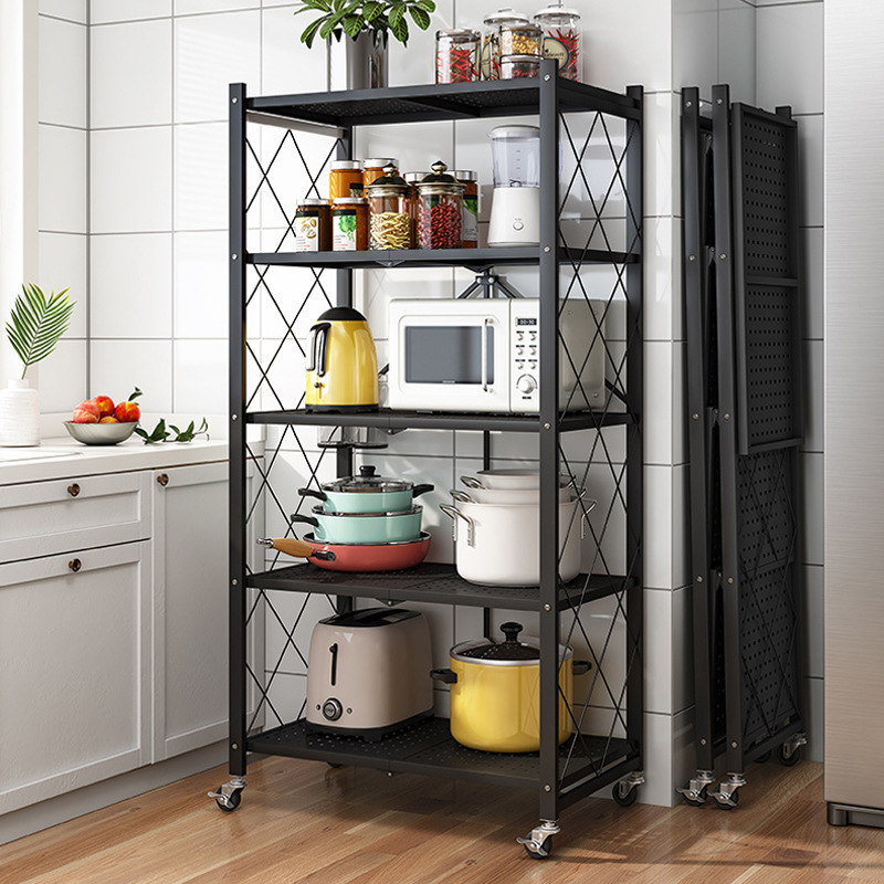 Multifunctional Home storage folding shelf metal display shelf Metal Rack Steel Shelving