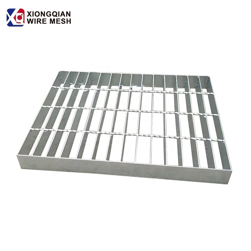 Galvanized open steel floor grating, galvanized steel walkway mesh