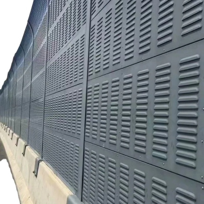 sound barrier wall anti wind dust mesh screen perforated metal wall high way noise barrier sound proof fence