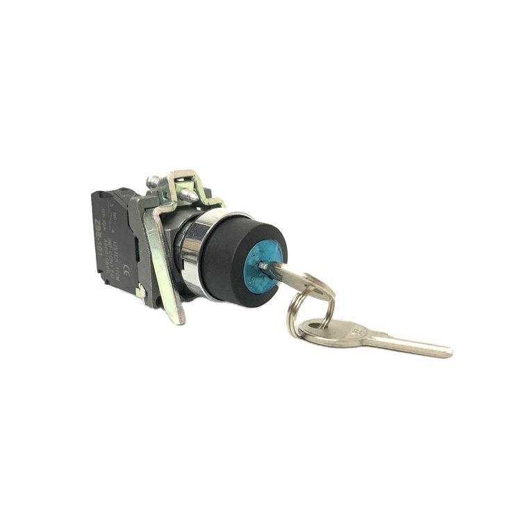 XB4 Series 2 Position 3 Position 22mm Rotary Selector Switch with Key