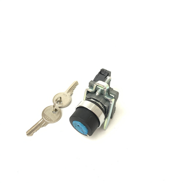 XB4 Series 2 Position 3 Position 22mm Rotary Selector Switch with Key