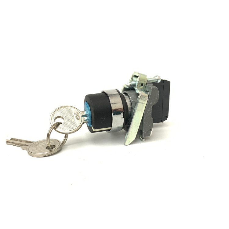 XB4 Series 2 Position 3 Position 22mm Rotary Selector Switch with Key