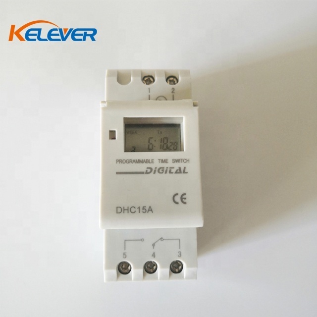 DHC15A(AHC15A) digital timer switch weekly programmable with battery